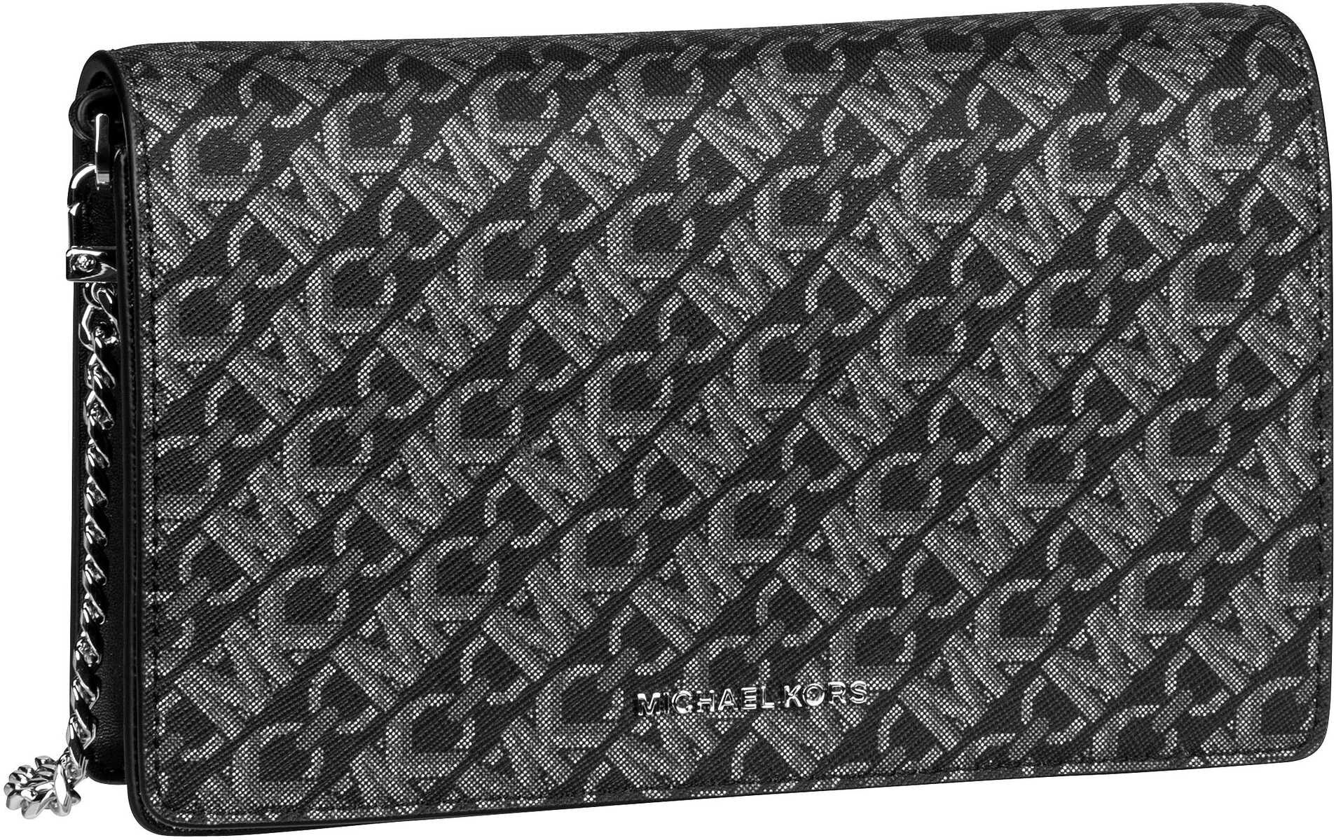 Michael Kors Jet Set Medium Flap Chain MK SIG  in Schwarz (1.4 Liter), Abendtasche von Michael Kors