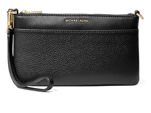 Michael Kors Jet Set Medium Top Zip Convertible Wristlet, Black 1 von Michael Kors
