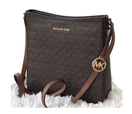 Michael Kors Jet Set Travel Large Messenger Crossbody Shoulder Bag Brown Signature von Michael Kors