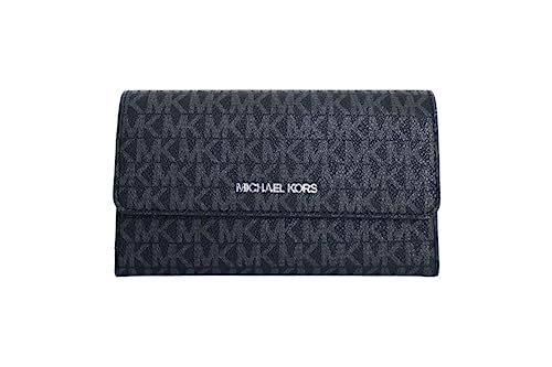 Michael Kors Jet Set Damen Reisebrieftasche groß dreifach klappbar, PVC schwarz 2018., Medium, Klassisch von Michael Kors