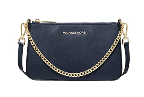 Michael Kors Jet Set Travel Medium Pouchette Crossbody Bag, Marineblau von Michael Kors