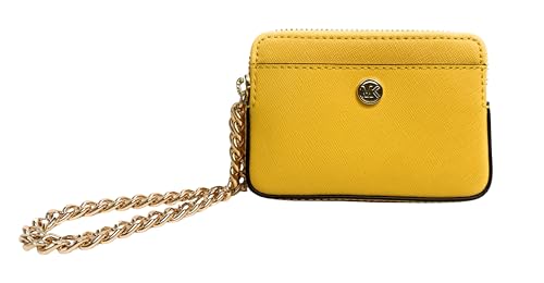 Michael Kors Jet Set Travel Medium Zip Around Kartenetui an einer Kette, Daffodil, Kartenetui von Michael Kors