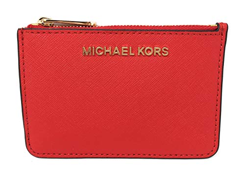Michael Kors Jet Set Travel Small Top Zip Coin Pouch with ID Holder in Saffiano Leather von Michael Kors