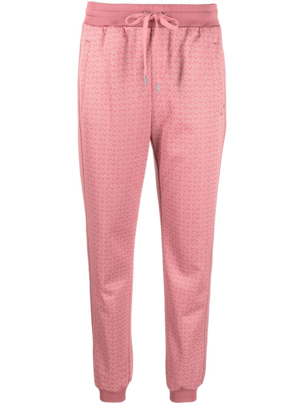 Michael Kors Jogginghose mit Jacquard-Logo - Rosa von Michael Kors