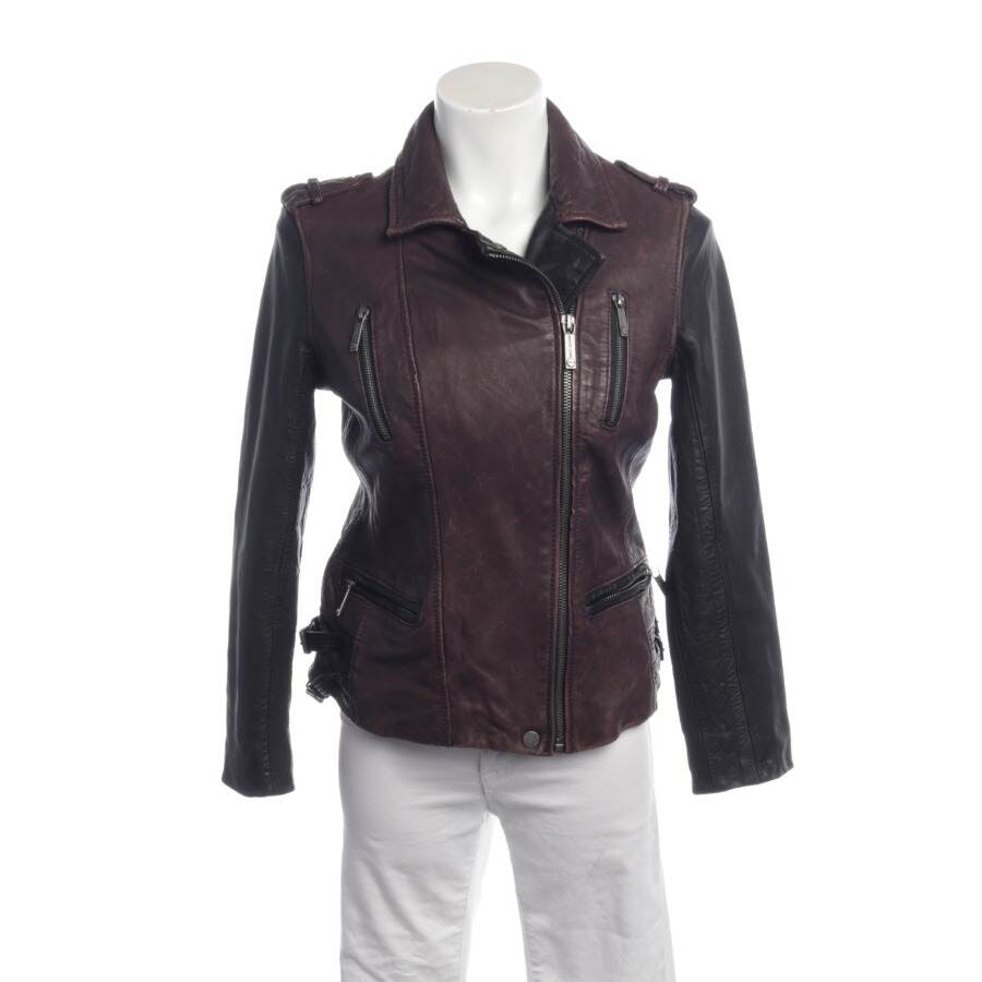 Michael Kors Lederjacke S Bordeaux von Michael Kors