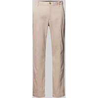 Michael Kors Leinenhose mit Teilungsnähten in Khaki, Größe 34 von Michael Kors