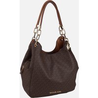 Michael Kors - Lillie Large Chain Shoulder Tote MK Signature Brown/Acorn - Hobo Bag  , 8.4 l von Michael Kors