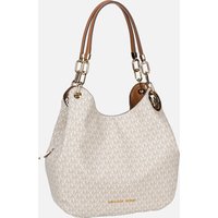 Michael Kors - Lillie Large Chain Shoulder Tote MK Signature Vanilla/Acorn - Hobo Bag  , 8.4 l von Michael Kors