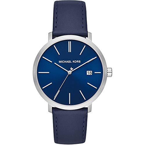 Michael Kors MK8675 Uhr Herrenuhr Lederarmband Edelstahl 5 bar Analog Datum blau von Michael Kors