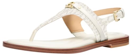 Michael Kors Mandy Damen Zehentrenner Sandale, Vanillecreme, 42.5 EU von Michael Kors