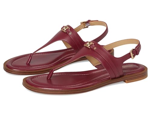 Michael Kors Mandy Zehensandalen für Damen, flach, mulberry, 38.5 EU von Michael Kors