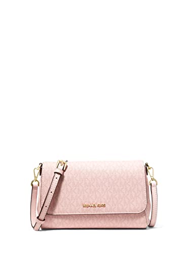 Michael Kors Medium Logo Convertible Crossbody Bag Geldbörse Handtasche, Dark Powder Blush von Michael Kors