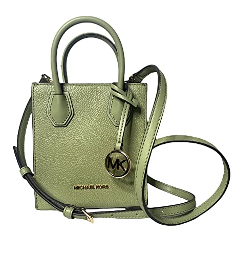 Michael Kors Mercer Extra-Small Pebbled Leather Crossbody Bag (light Sage) von Michael Kors