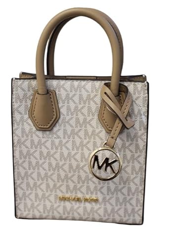 Michael Kors Mercer Umhängetasche aus genarbtem Leder, extra klein, Camel Multi von Michael Kors