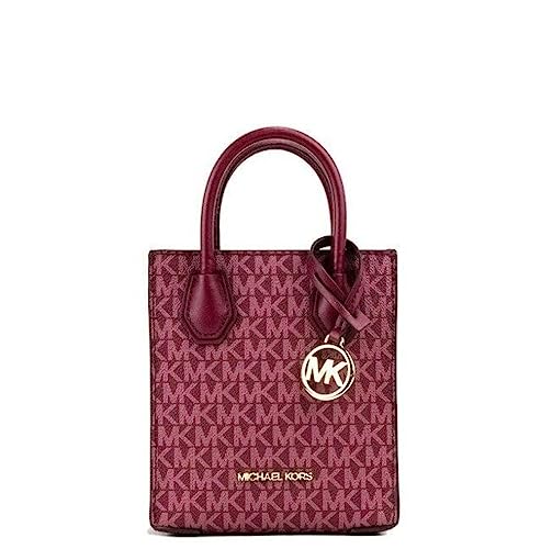 Michael Kors Mercer Umhängetasche aus genarbtem Leder, Mulberry Multi von Michael Kors