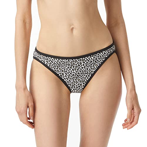 Michael Kors Mini Leopard Classic Bikini Bottoms Black LG von Michael Kors