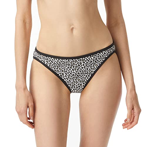 Michael Kors Mini Leopard Classic Bikini Bottoms Black SM von Michael Kors