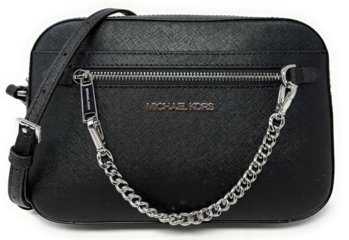 Michael Kors Ost-West-Kette, Schwarz/Silber, Large von Michael Kors