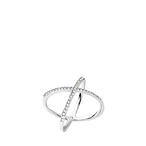 Michael Kors Pave X Silver Ring, Size 6 von Michael Kors