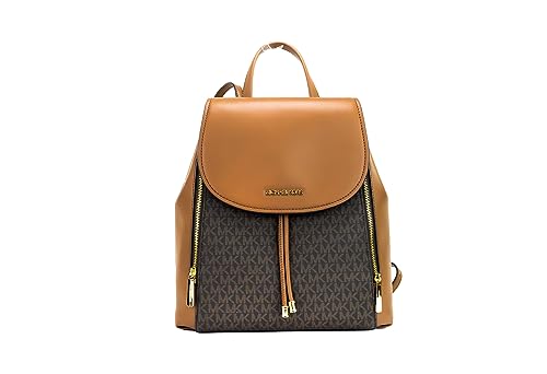 Michael Kors Phoebe Rucksack mit Reißverschluss, mittelgroß, Braun MK Signature, Braun, Rucksack von Michael Kors