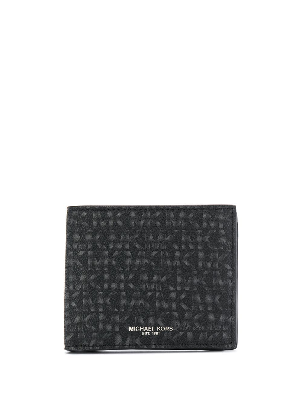 Michael Kors Portemonnaie mit Logo-Print - Schwarz von Michael Kors