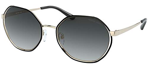 Michael Kors Damen 0mk1072 Sonnenbrille, Gold/Hellgrau (Light Gold/Light Grey Shaded), 57 von Michael Kors