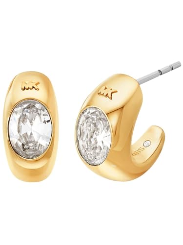 Michael Kors Women's Gold tone Brass Secure Post Closure Earrings von Michael Kors