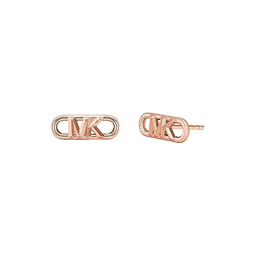 Michael Kors Premium MK Statement Link-Ohrstecker aus roségoldfarbenem Sterlingsilber für Damen, MKC164300791 von Michael Kors