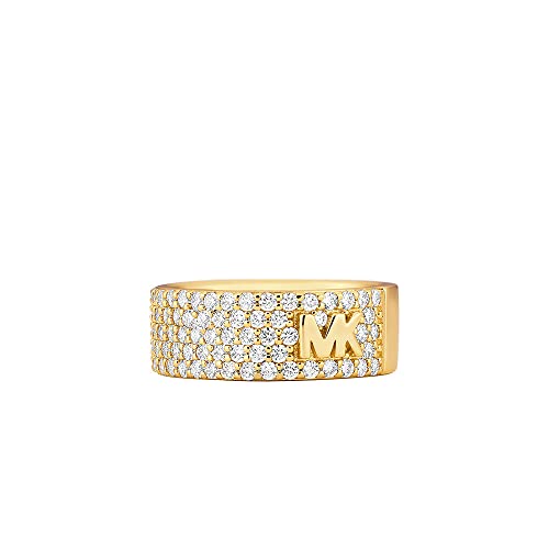 Michael Kors Damen Ring aus vergoldetem Sterlingsilber mit Zirkonia von Michael Kors