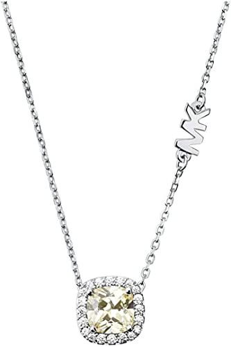 Michael Kors - PREMIUM Halskette Silber Ton Silber mit Kristall für Damen MKC1407BJ040 von Michael Kors