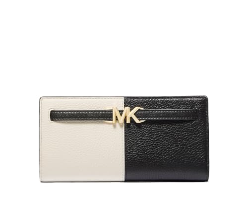 Michael Kors Reed Geldbörse aus Leder, groß, zweifarbig, Schwarz, Schwarz Multi, Large von Michael Kors