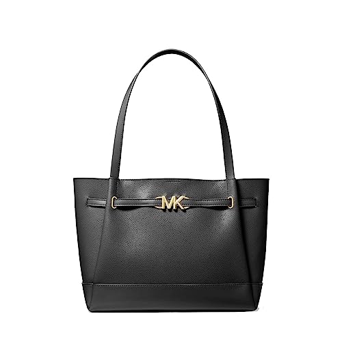 Michael Kors Reed Große Schultertasche mit Gürtel und Logo, Schwarz, Large von Michael Kors