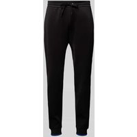 Michael Kors Regular Fit Sweatpants mit Kontraststreifen in Black, Größe L von Michael Kors