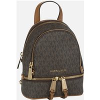 Michael Kors - Rhea Zip XS MK Signature Brown - Rucksack  , 2.4 l von Michael Kors
