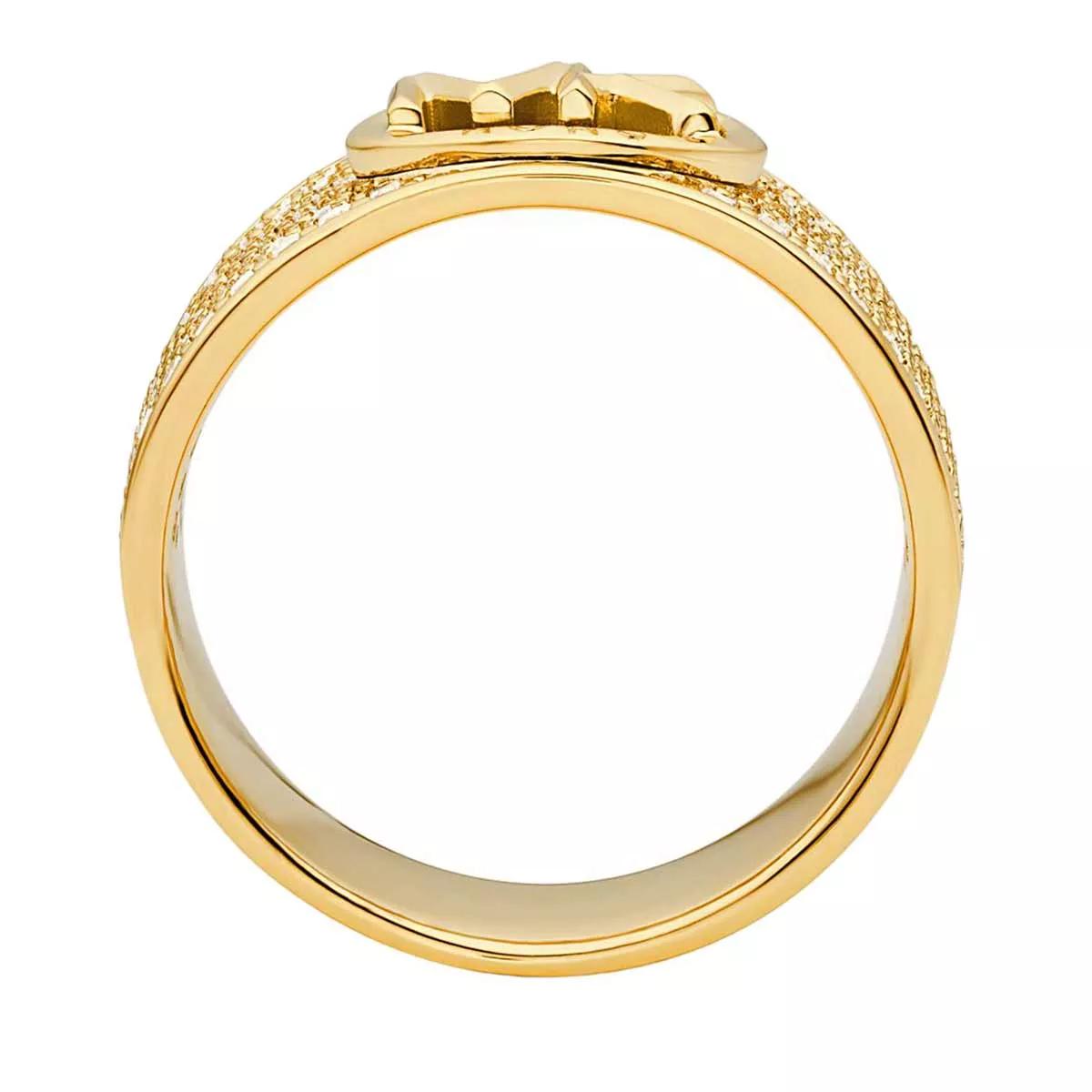 Michael Kors Ring - 14K Gold-Plated Pavé Cigar Band Ring - Gr. 54 - in Gold - für Damen von Michael Kors