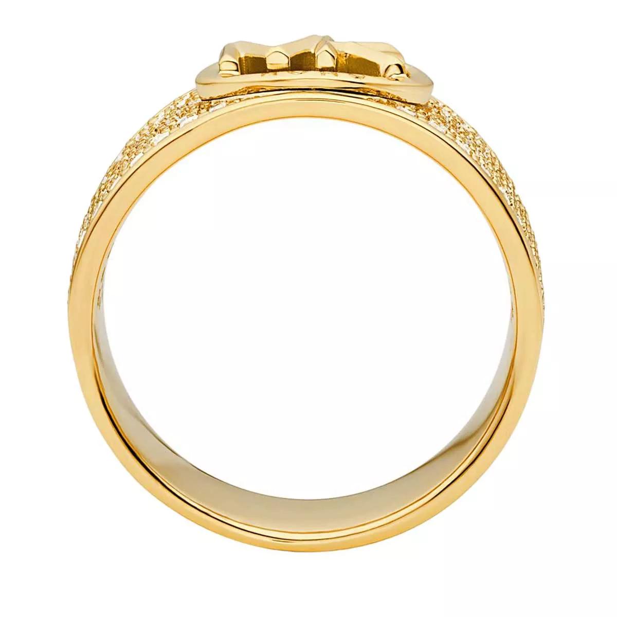 Michael Kors Ring - 14K Gold-Plated Pavé Cigar Band Ring - Gr. 56 - in Gold - für Damen von Michael Kors