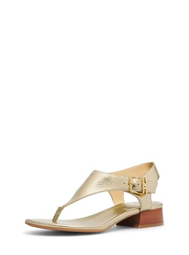 Michael Kors Robyn Flex Zehensandalen für Damen, pale gold, 38 EU von Michael Kors