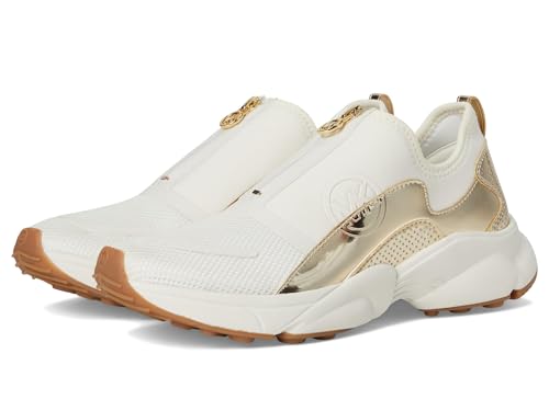 Michael Kors Sami Zip Sneaker für Damen, Blassgold, 40.5 EU von Michael Kors
