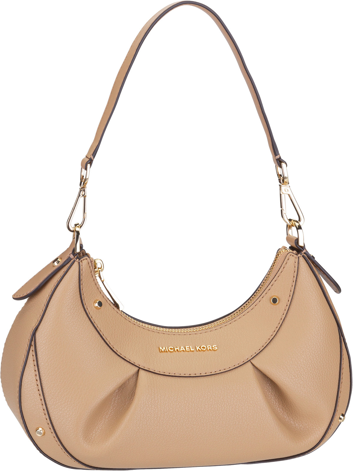 Michael Kors Enzo Small Conv Pouchette Xbody  in Beige (2.6 Liter), Schultertasche von Michael Kors