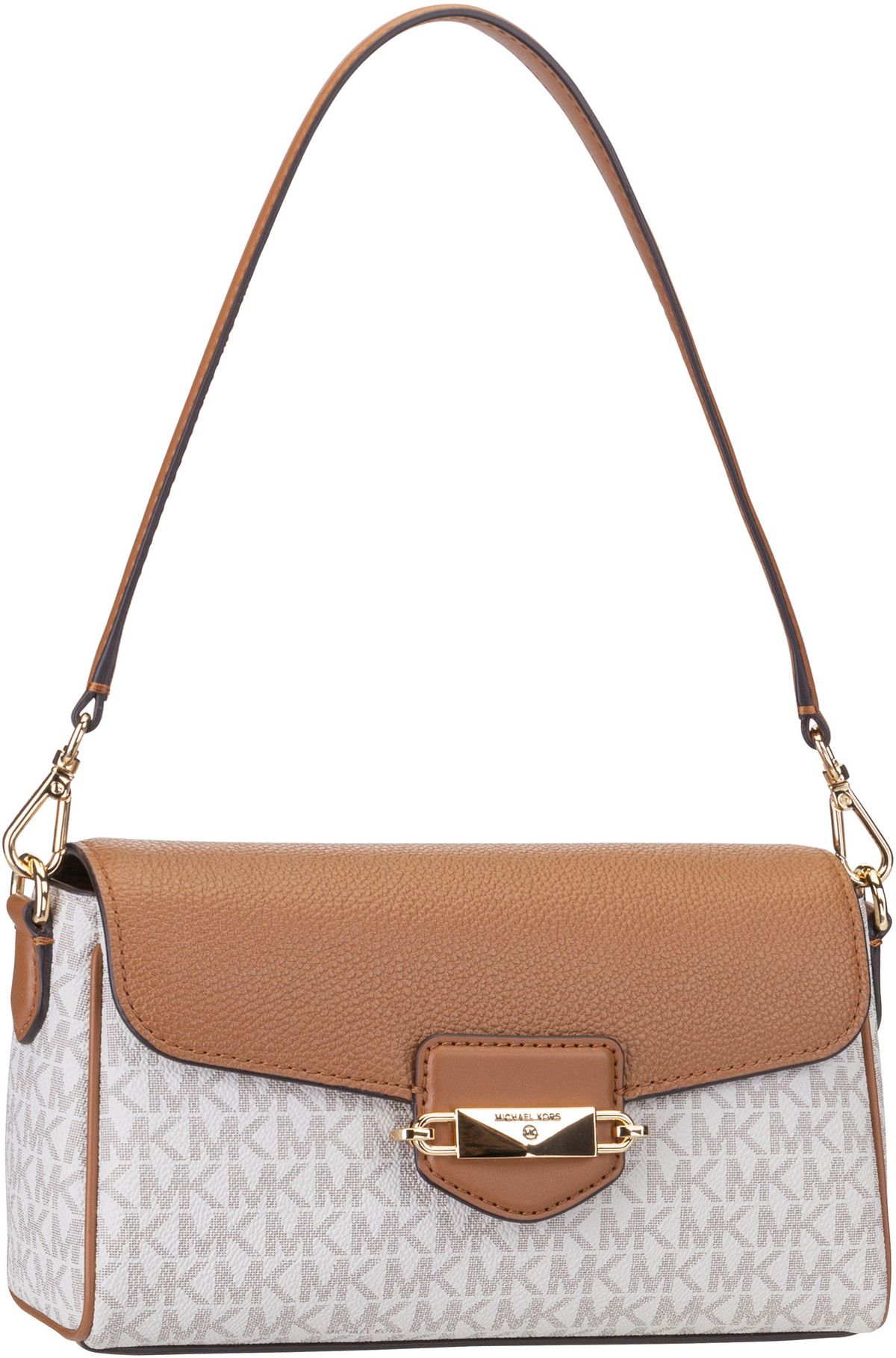 Michael Kors Fleur Small Conv Xbody MK Sig  in Beige (2.9 Liter), Schultertasche von Michael Kors