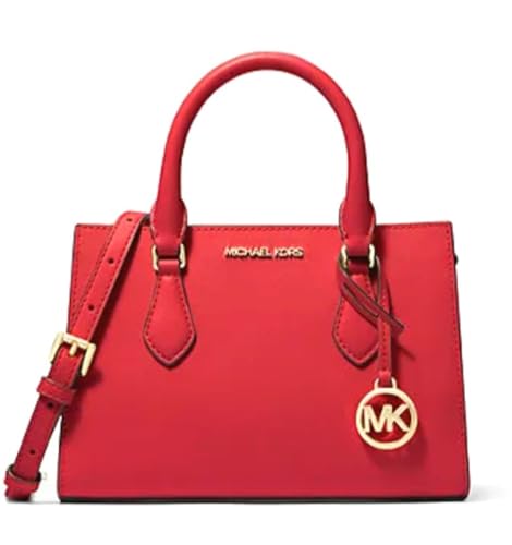 Michael Kors Sheila Small Non-Leather Vegan Satchel, hellrot von Michael Kors