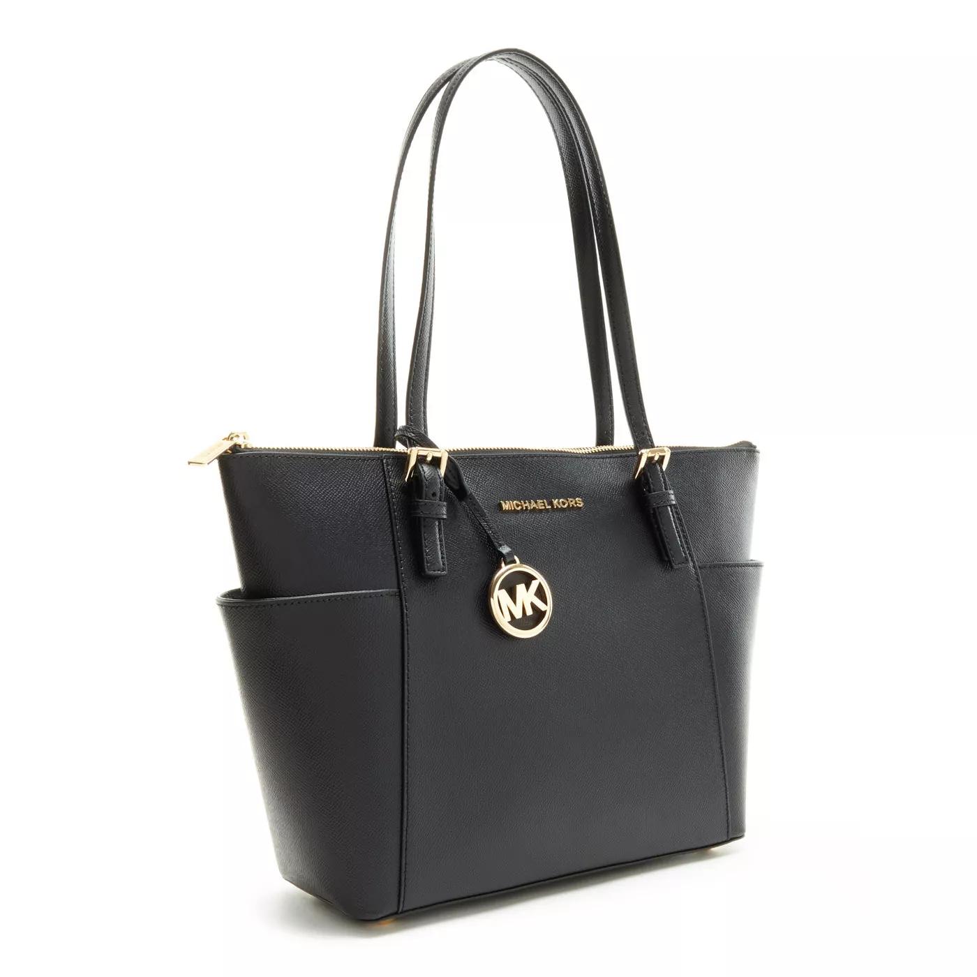 Michael Kors Shopper - Michael Kors Jet Set Schwarze Leder Shopper 30F2GT - Gr. unisize - in Schwarz - für Damen von Michael Kors