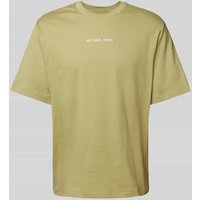 Michael Kors T-Shirt mit Label-Stitching Modell 'VICTORY' in Gruen, Größe XL von Michael Kors