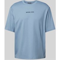 Michael Kors T-Shirt mit Label-Stitching Modell 'VICTORY' in Hellblau, Größe XL von Michael Kors