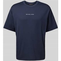 Michael Kors T-Shirt mit Label-Stitching Modell 'VICTORY' in Marine, Größe L von Michael Kors