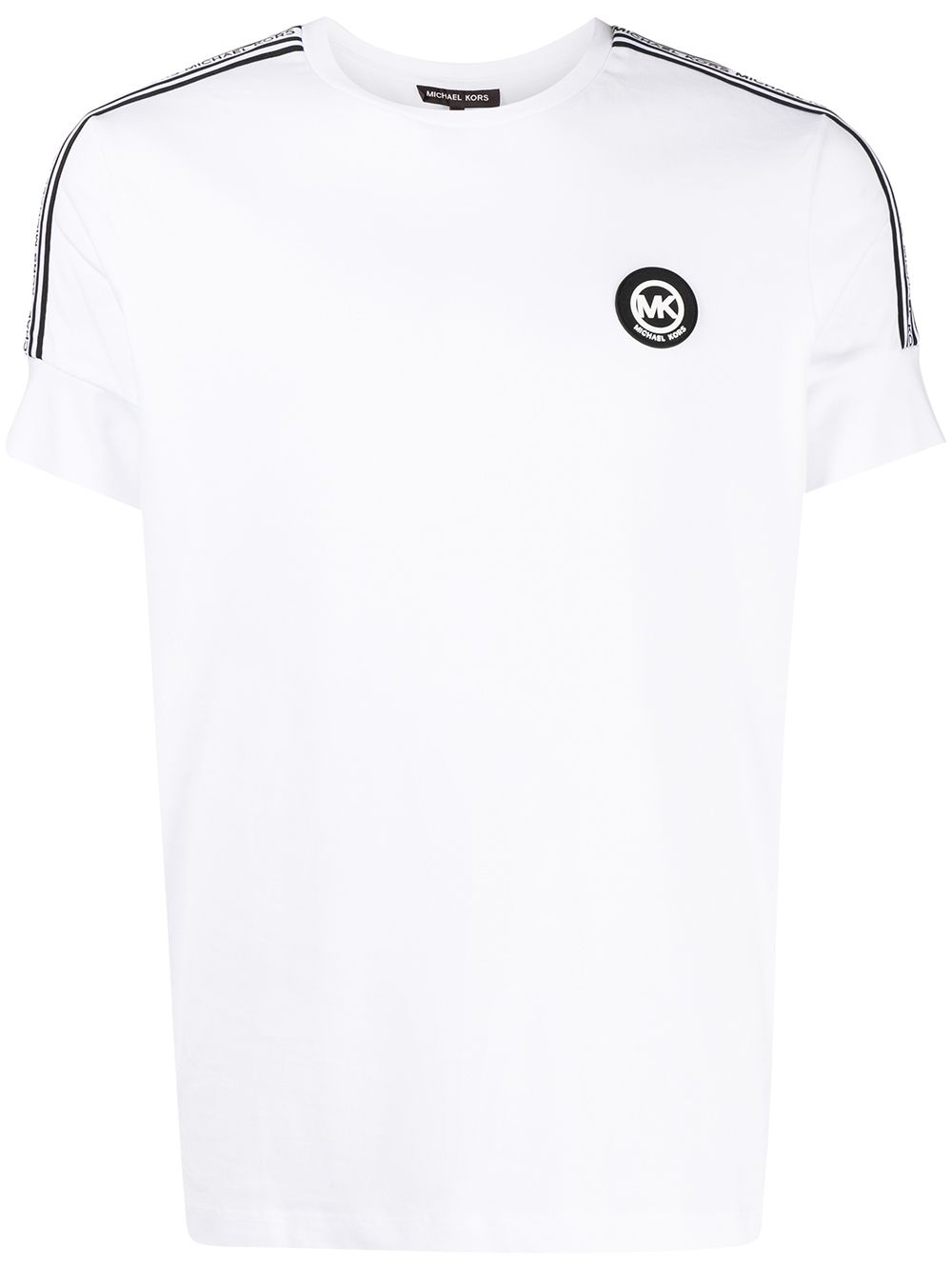 Michael Kors T-Shirt mit Logo-Patch - Weiß von Michael Kors