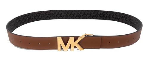 Michael Kors Taillengürtel mit wendbarem Logo, Lederschnalle, Vanille, M von Michael Kors