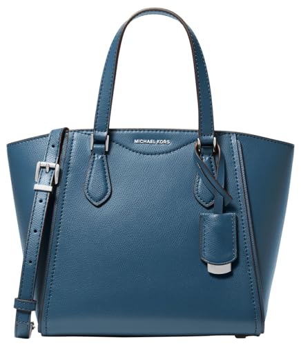 Michael Kors Taryn Crossbody, Silberfarbene Metallteile/dunkles Chambray, One size von Michael Kors