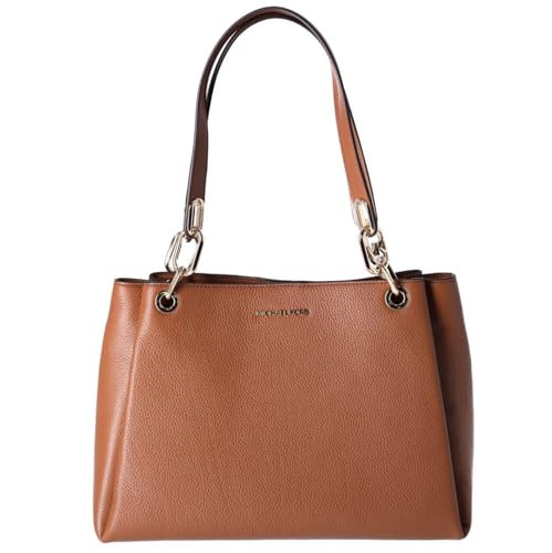 Michael Kors Trisha Große Schultertasche aus genarbtem Leder, Gepäck, Large von Michael Kors