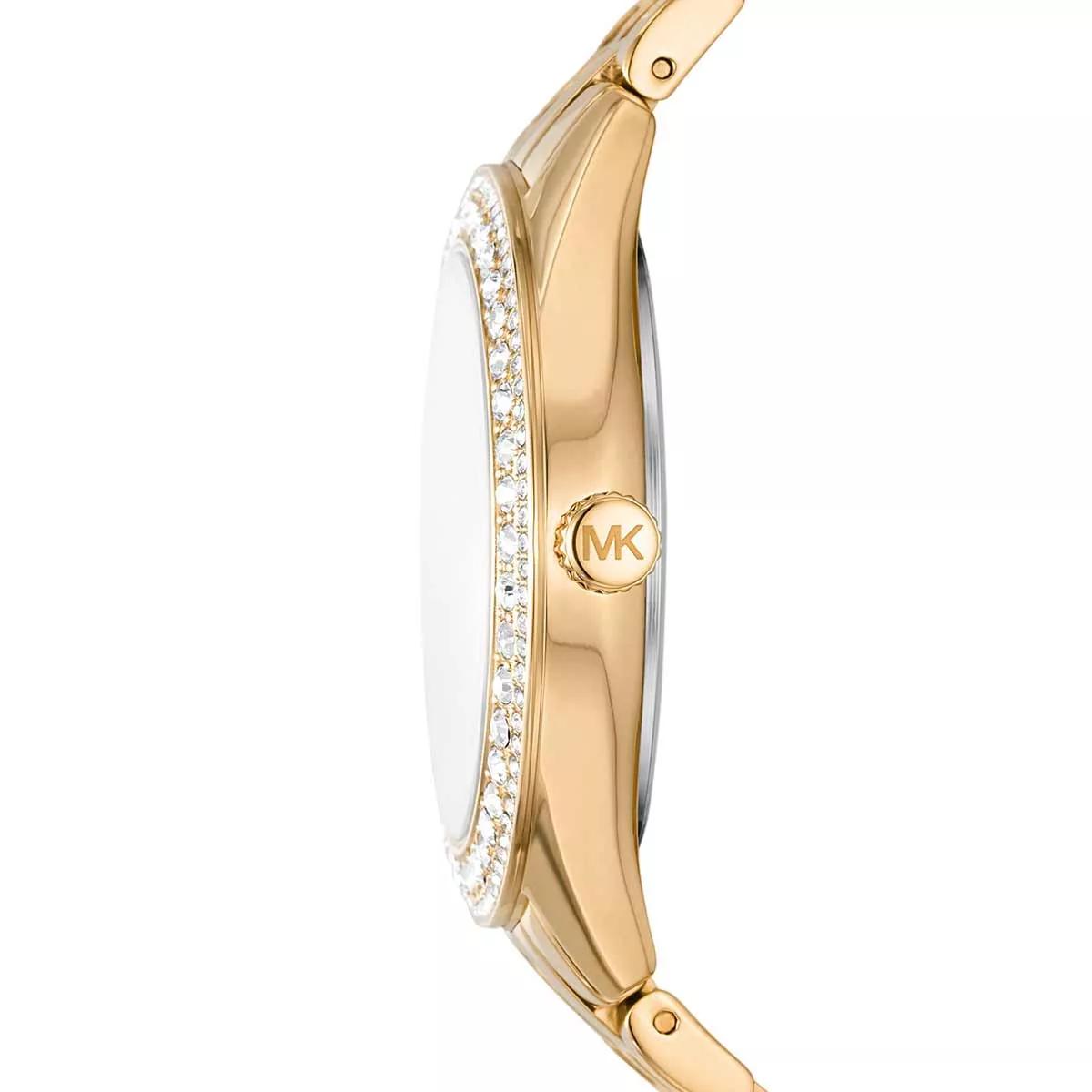 Michael Kors Uhr - Harlowe Three-Hand Stainless Steel Watch - Gr. unisize - in Gold - für Damen von Michael Kors